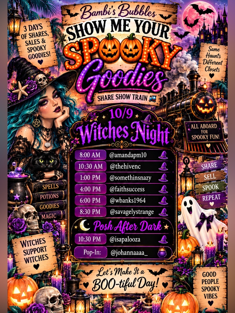 Show Me Your Spooky Goodies - Witches Night
